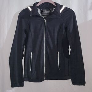 Lululemon Black Full Zip Long Sleeve Light Jacket Size 4